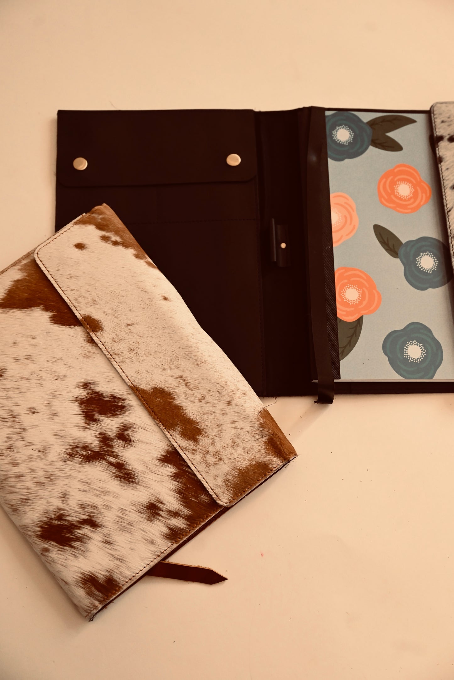 cowhide Journal cover
