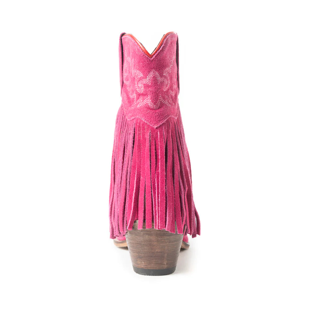 Suede Pink fringe Boots