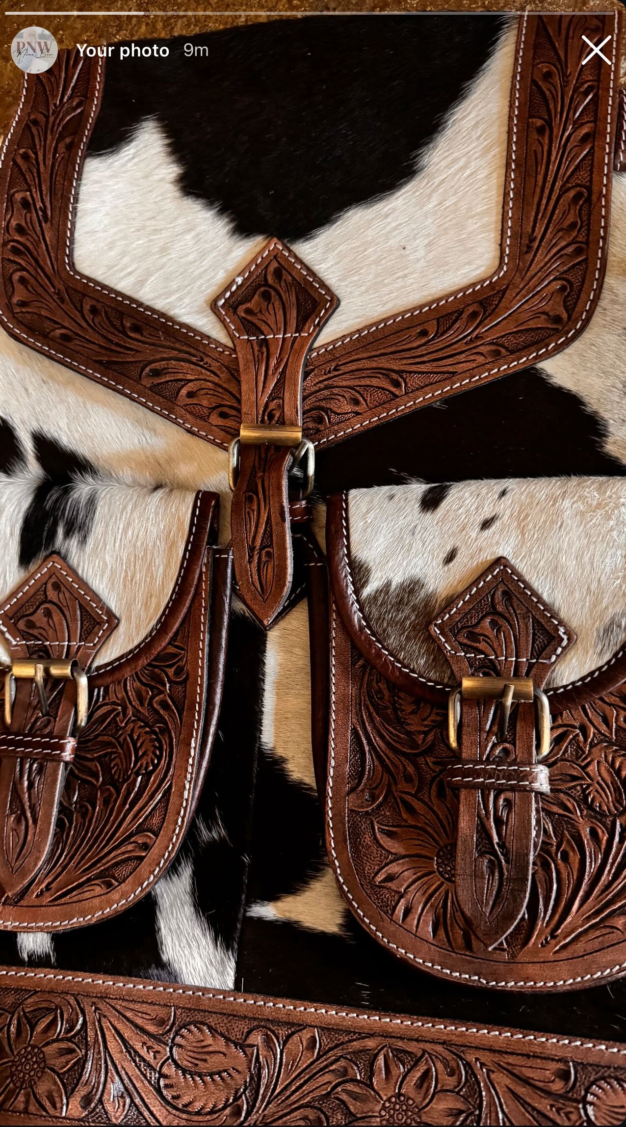 Not your darling cowhide backpack
