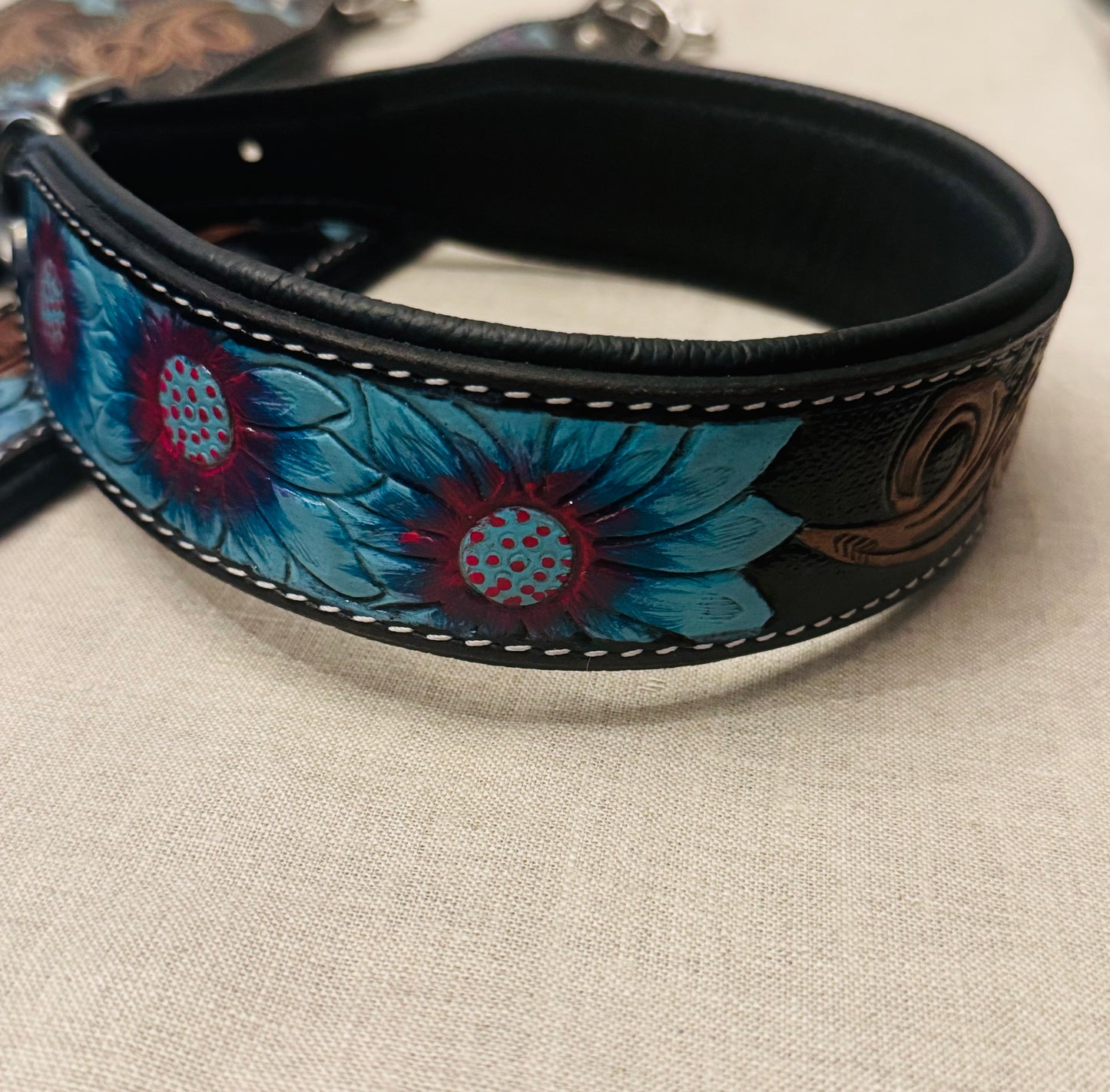 Hand painted pup collars