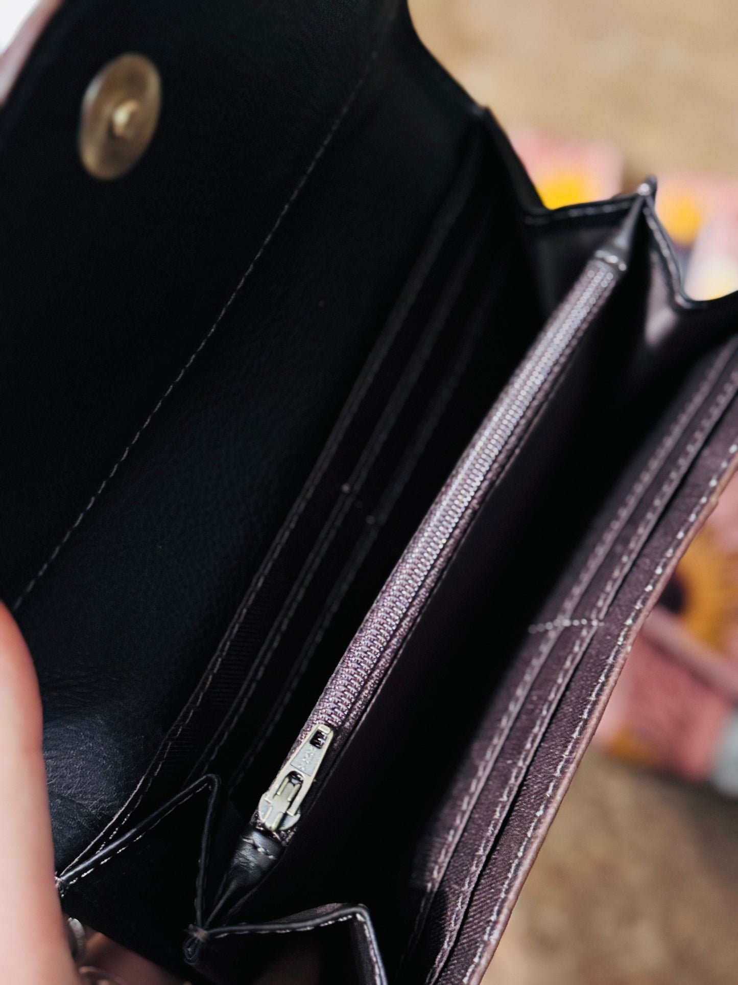 Sunflower accordion wallet