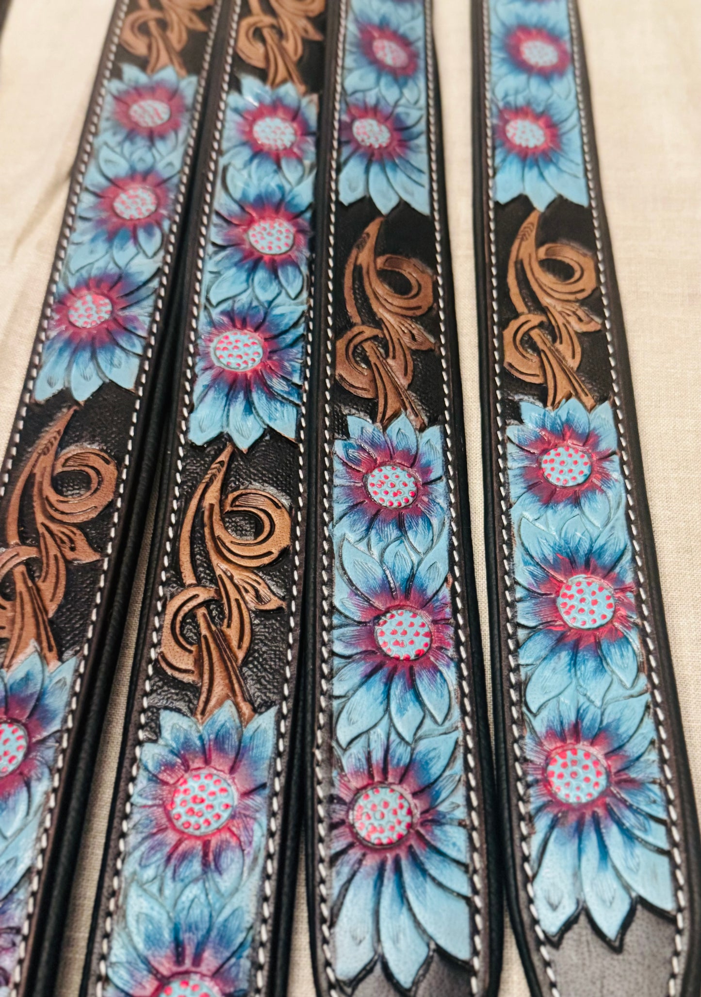Hand painted pup collars