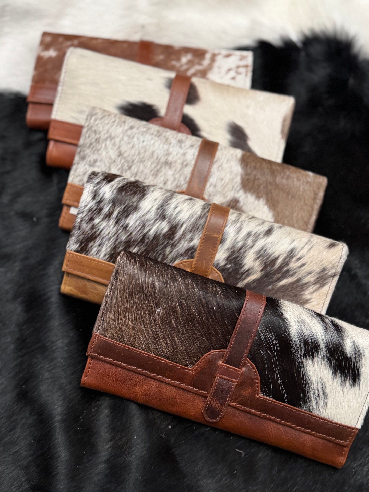 Prairie trifold cowhide wallet