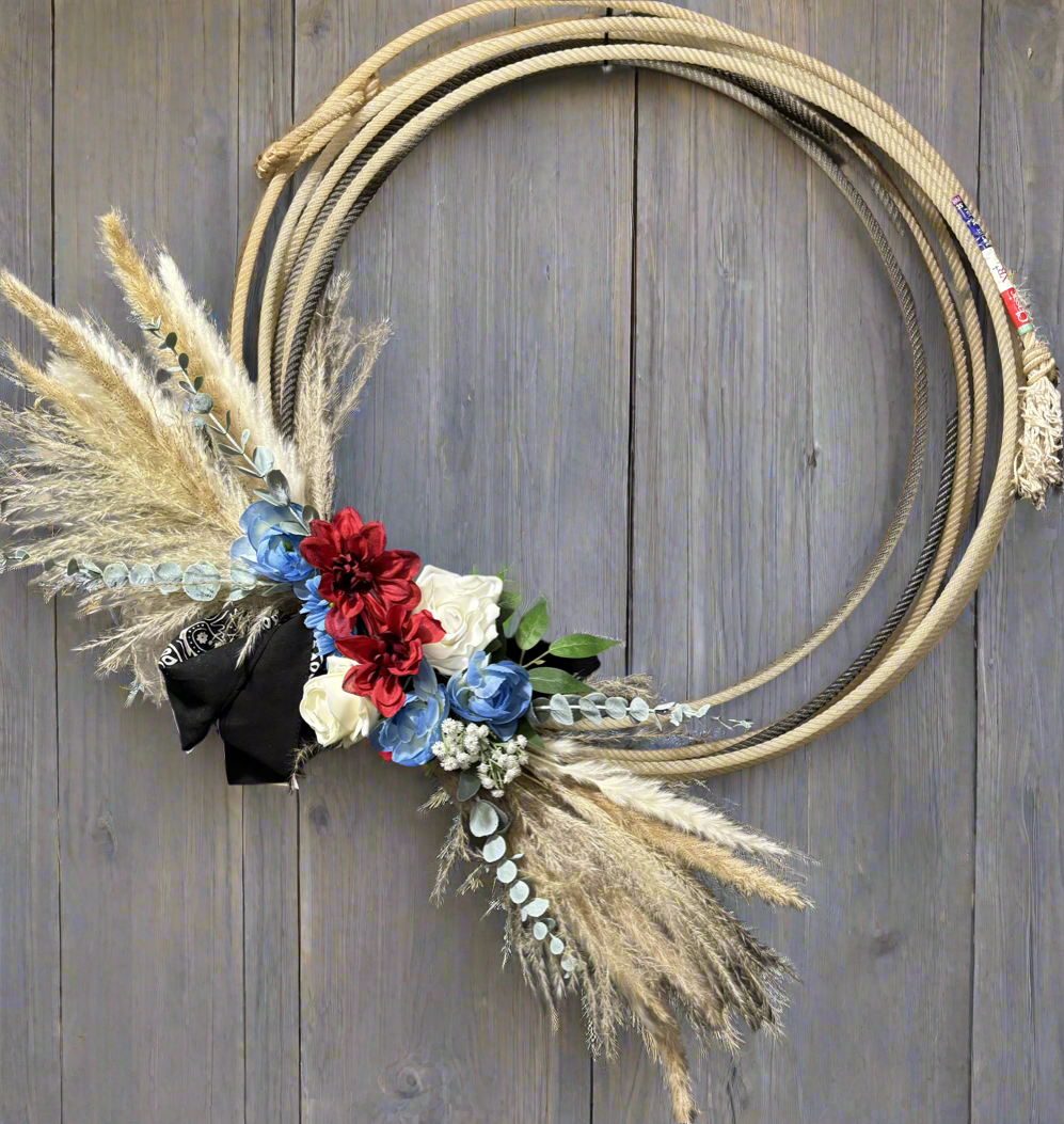 cowboy rope wreath with bandana stock03