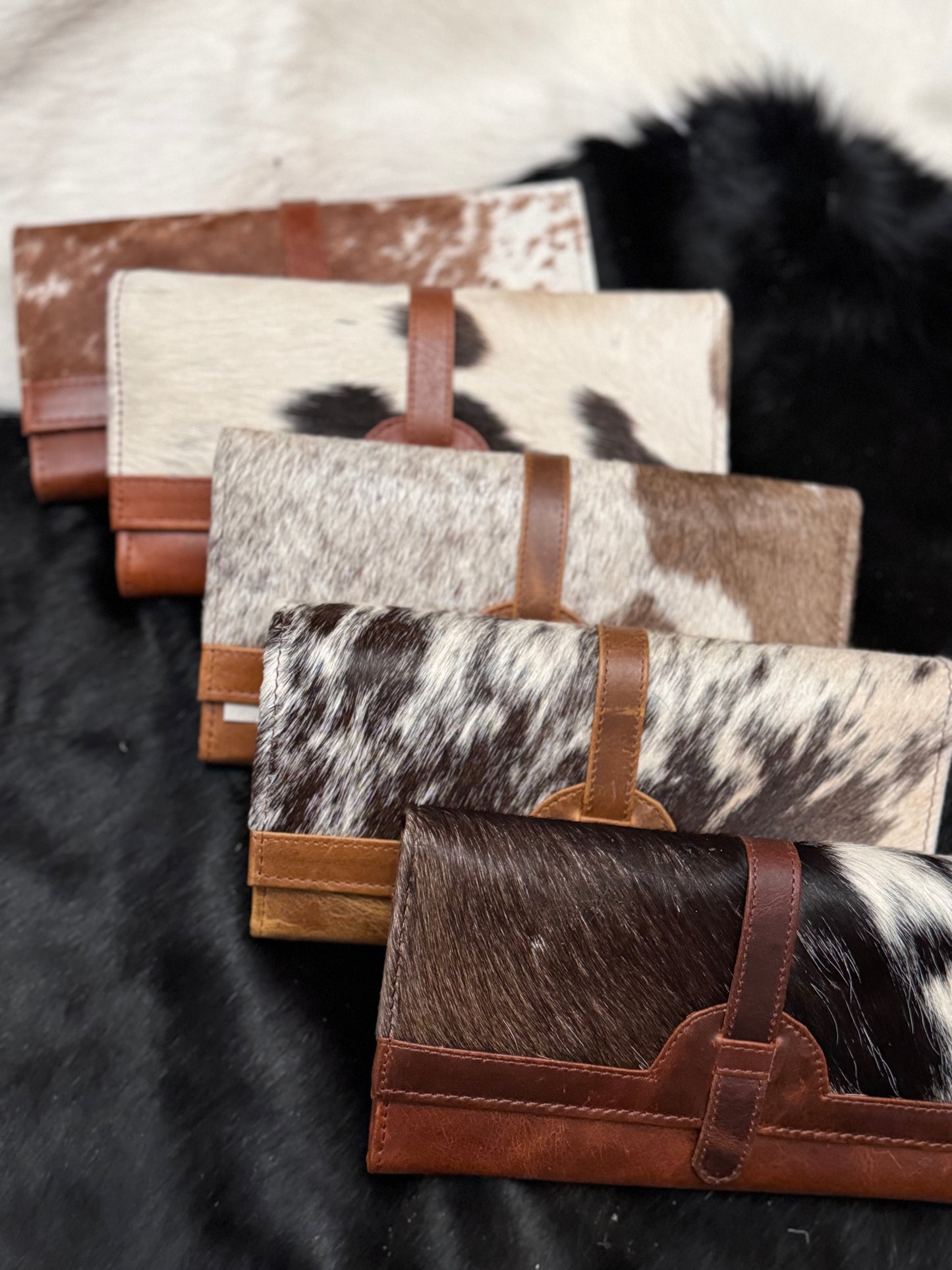 Prairie trifold cowhide wallet