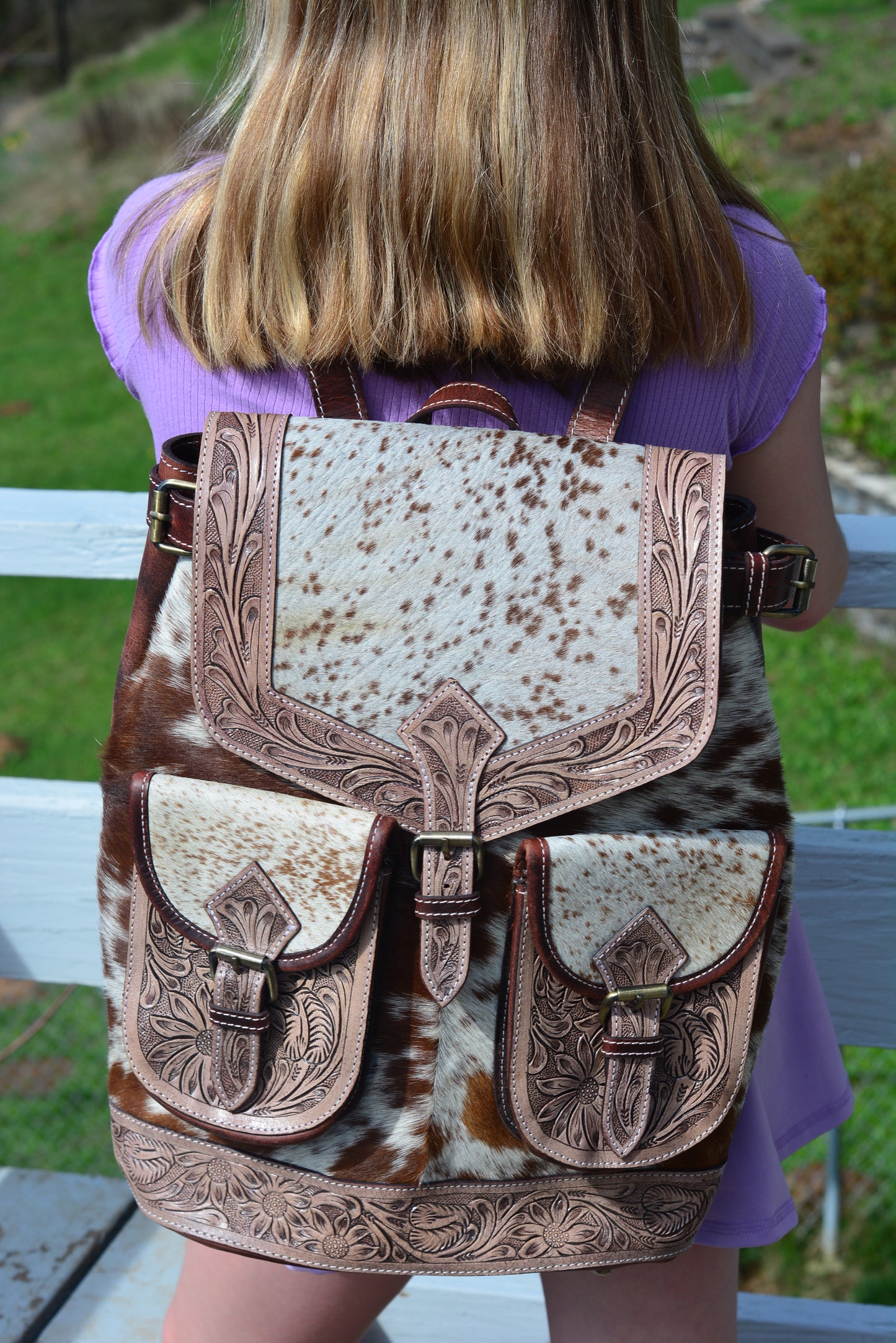 Not your darling cowhide backpack