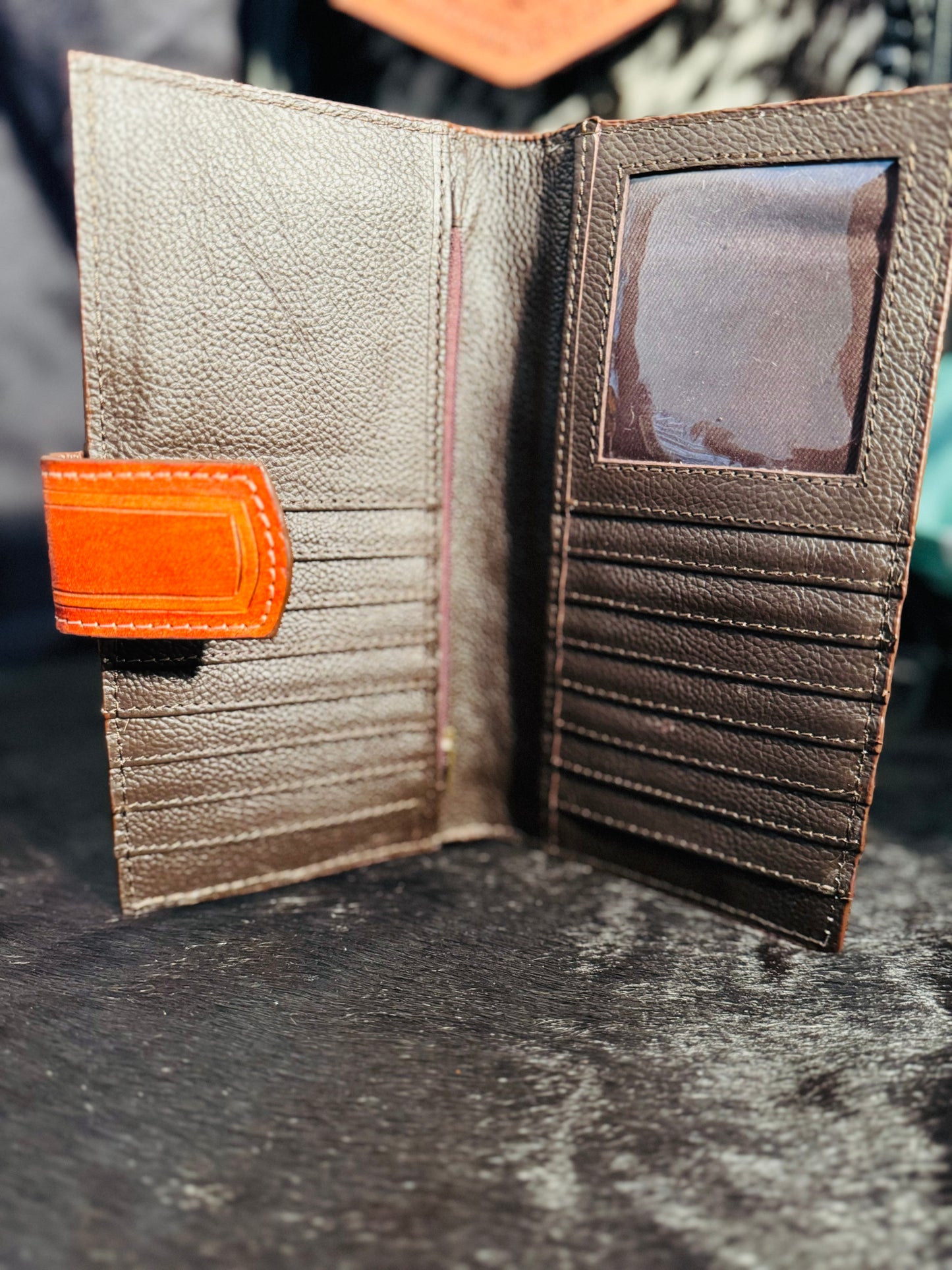 Scarlet, sunflower wallet