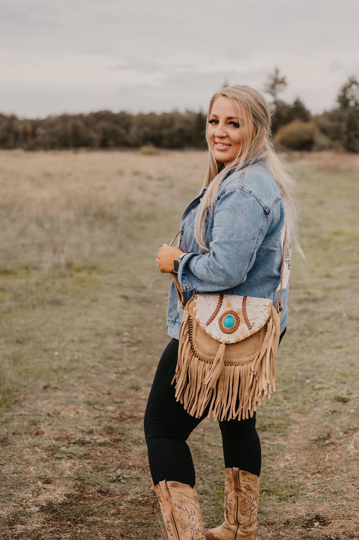 Braided suede cowhide bag (exact bags available in photos )