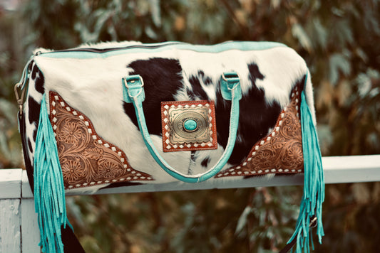 Teal duffle