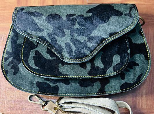 Camo beauty -cowhide and leather