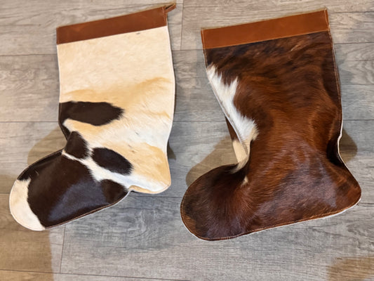 24”  cowhide stocking.